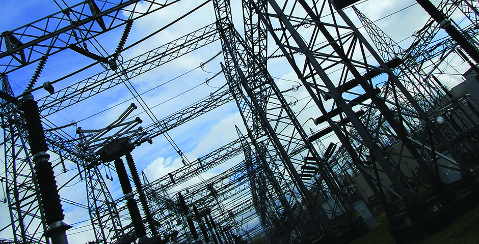Close up of a substation