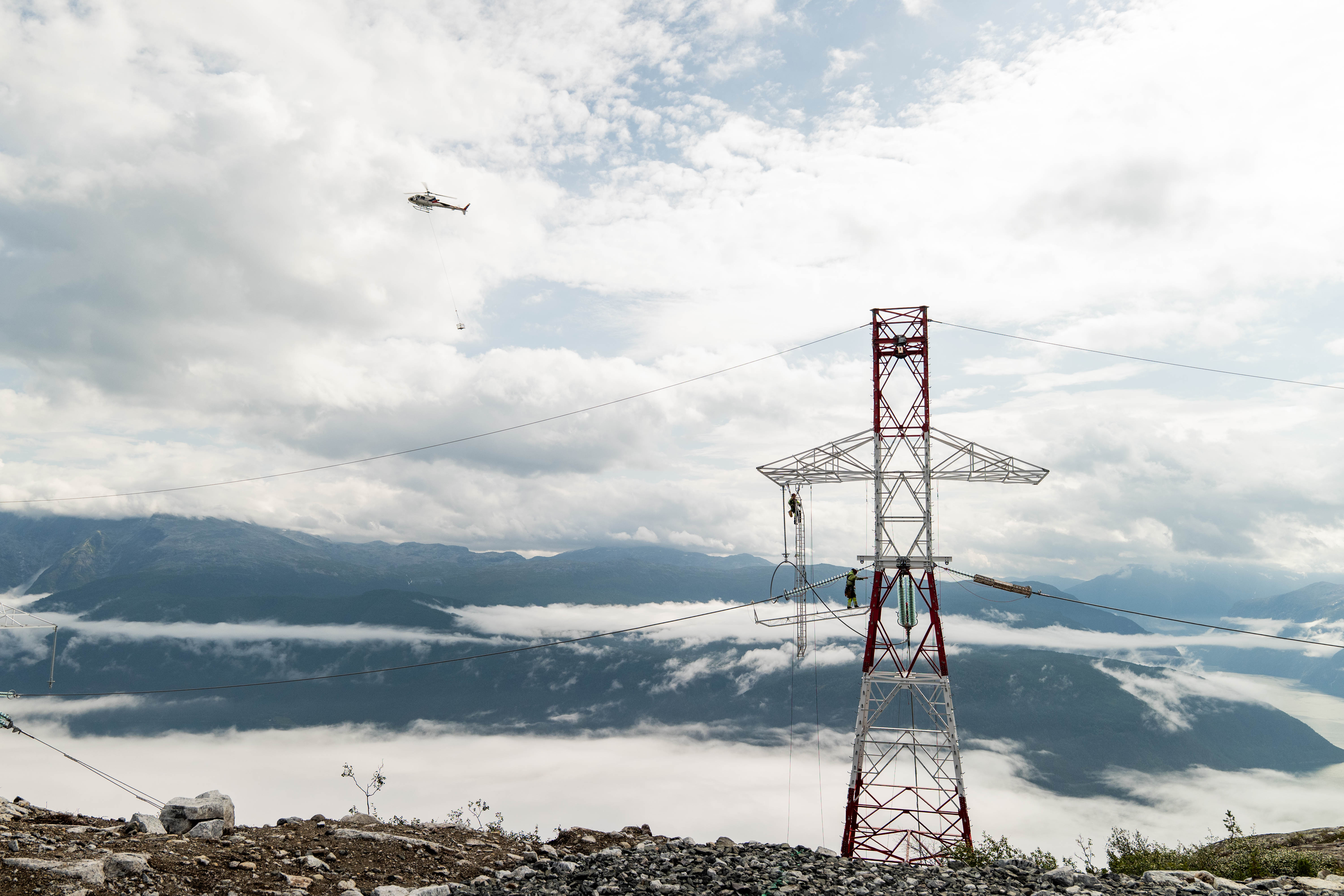 Picture of power grid in Sogndal-Aurland project