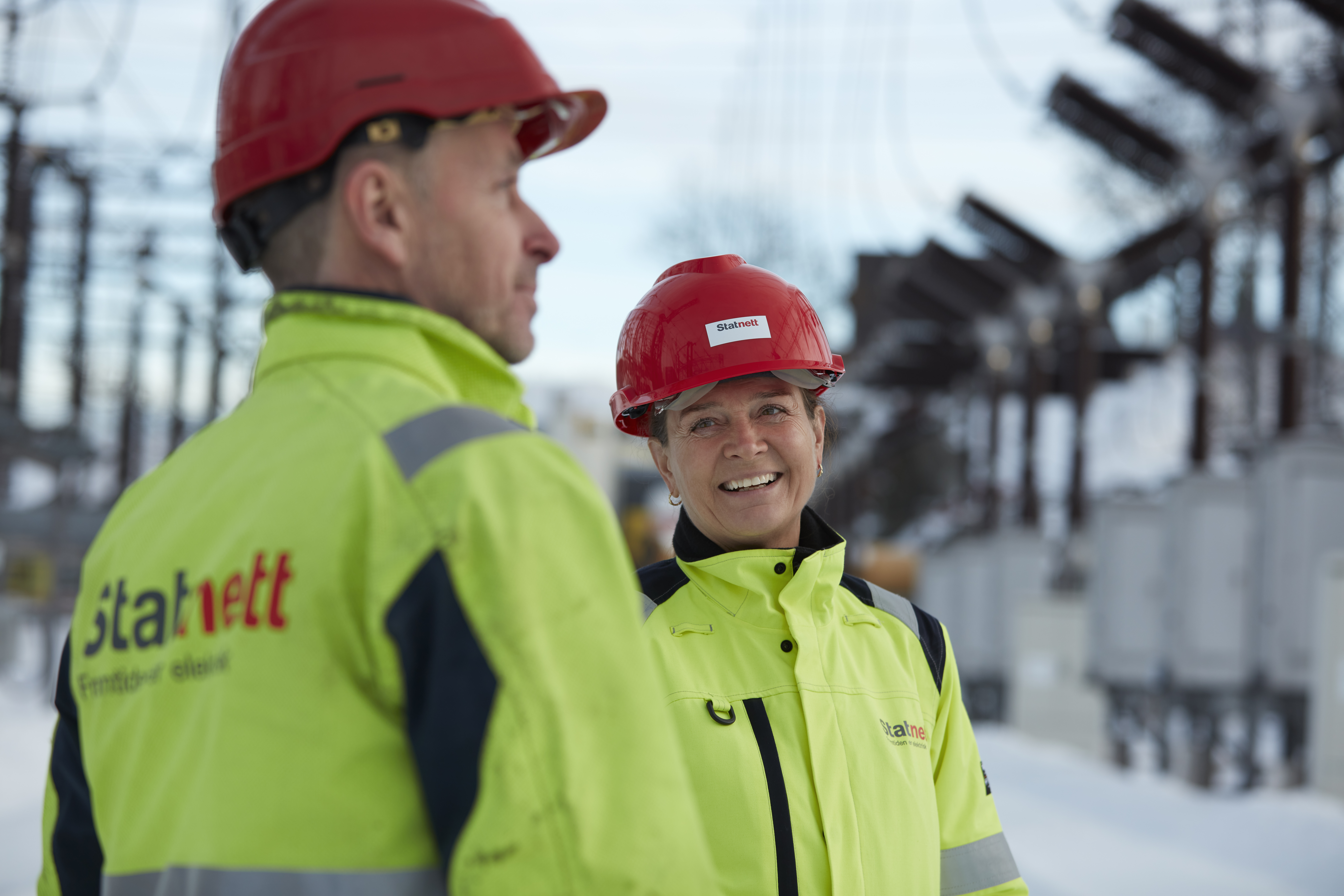 Hilde Tonne with Statnett co-worker